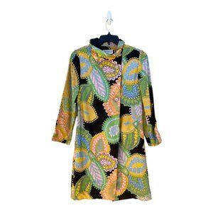 Arkin Imports British Crown Colony Hong Kong Silk Topper Coat Size 10 VTG